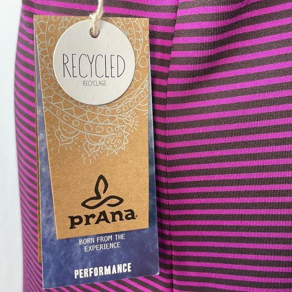 Prana Rebecca Dress in Vivid Viola. Purple with Brown Stripes. Size XL. NWT. - Picture 6 of 16